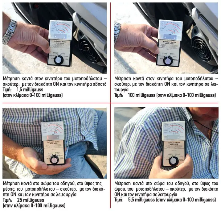 Οι μετρήσεις στο μοτοποδήλατο