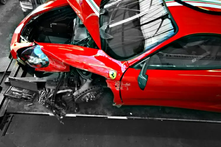 exotic crashed cars