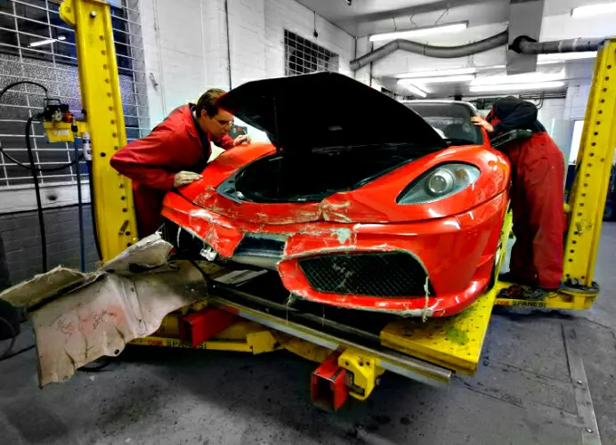 exotic crashed cars