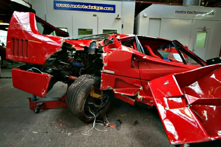 exotic crashed cars