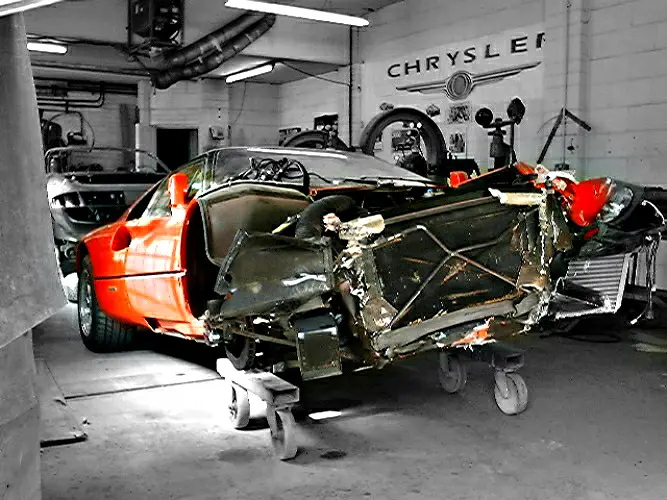 exotic crashed cars
