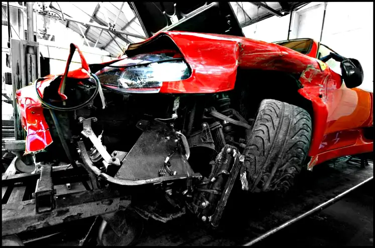 exotic crashed cars