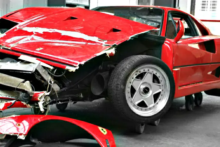 exotic crashed cars
