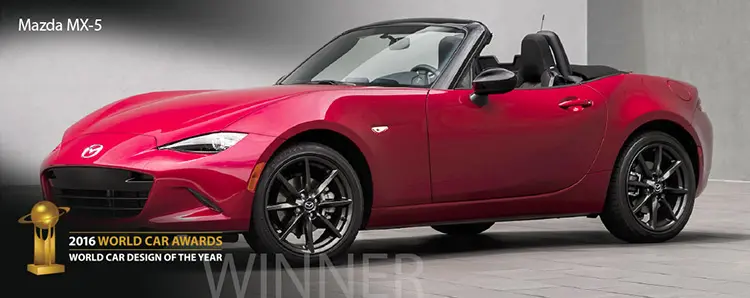 Αυτοκίνητο καλύτερης σχεδίασης 2016 (2016 World Car Design of the Year) - MAZDA MX-5