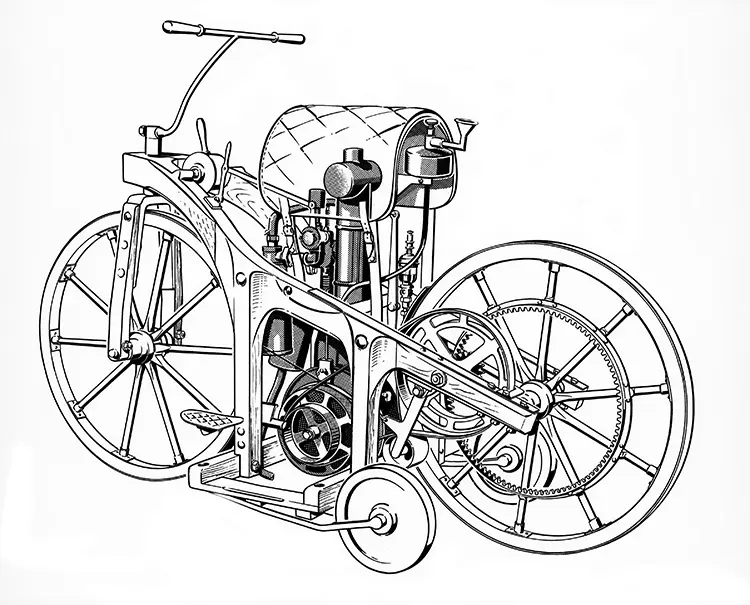 Στο Μνημείο Gottlieb Daimler