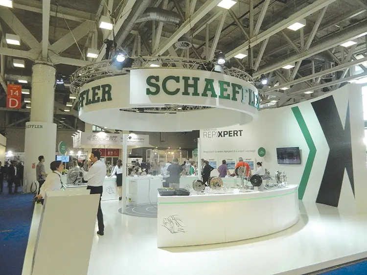 Άποψη από το περίπτερο της SCHAEFFLER.