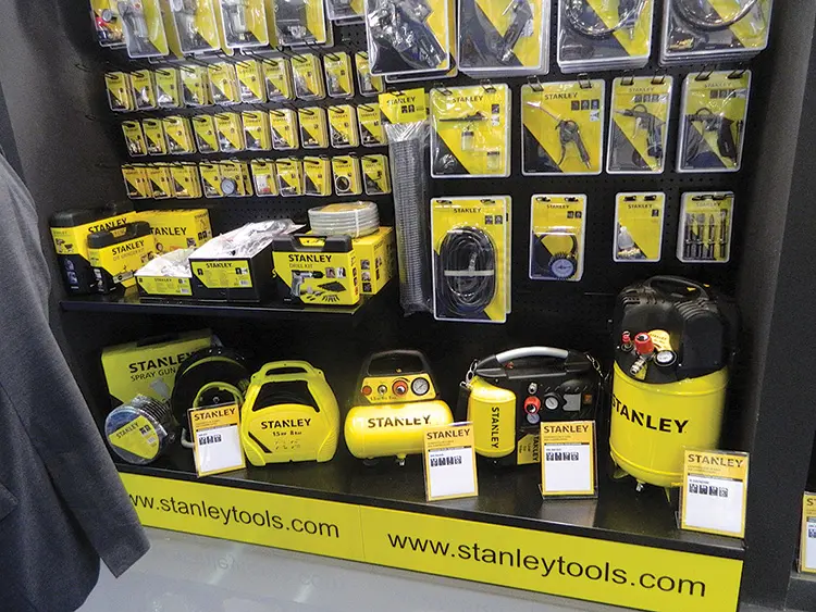 Άποψη απο το περίπτερο των εργαλείων STANLEY