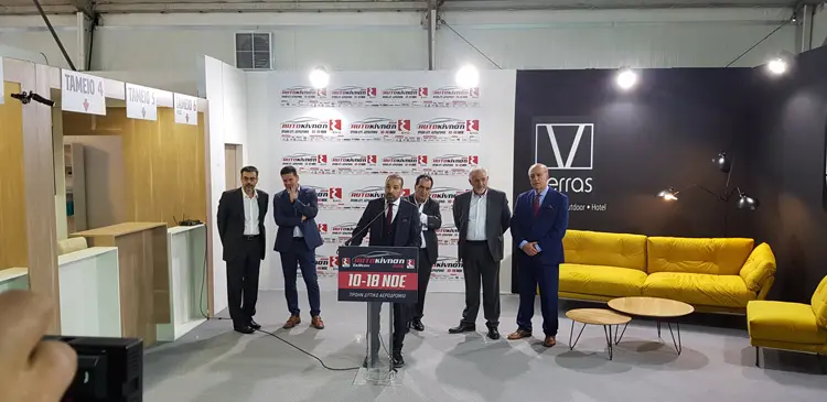 Αποψη απο τα εγκαίνια της έκθεσης