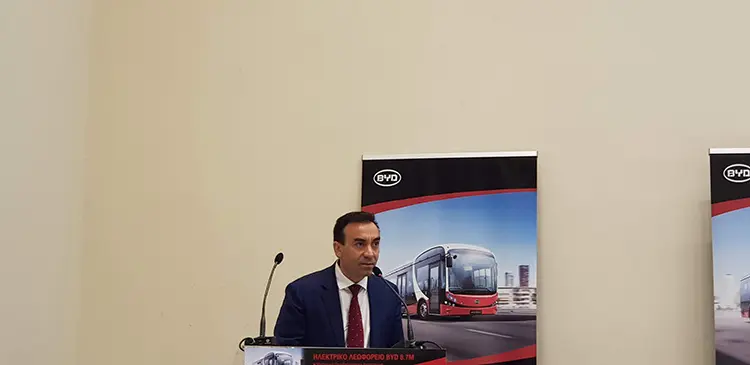 Παρουσίαση του Ηλεκτρικού Λεωφορείου BYD στο Ζάππειο