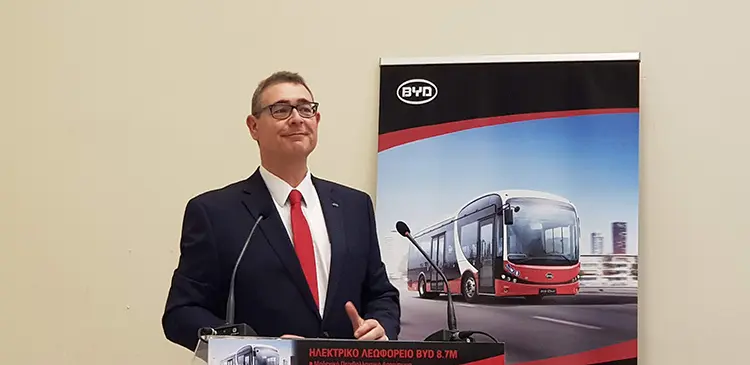 Παρουσίαση του Ηλεκτρικού Λεωφορείου BYD στο Ζάππειο