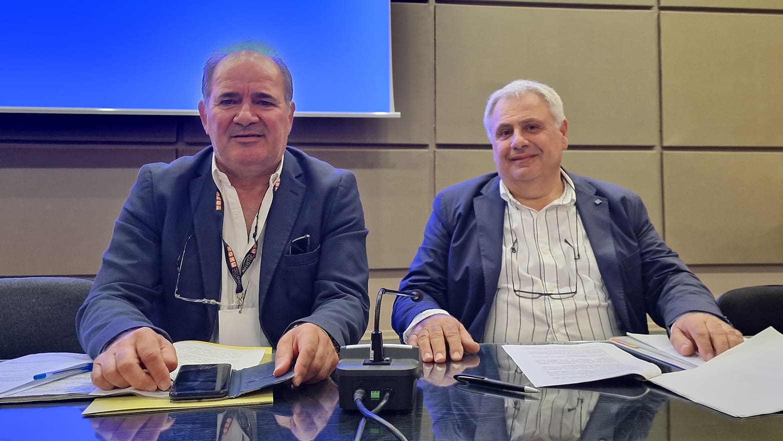 Ο Κος Μακρής ο κος Διδάχος οι αντιπρόεδροι της ΕΟΒΕΑΜΜ